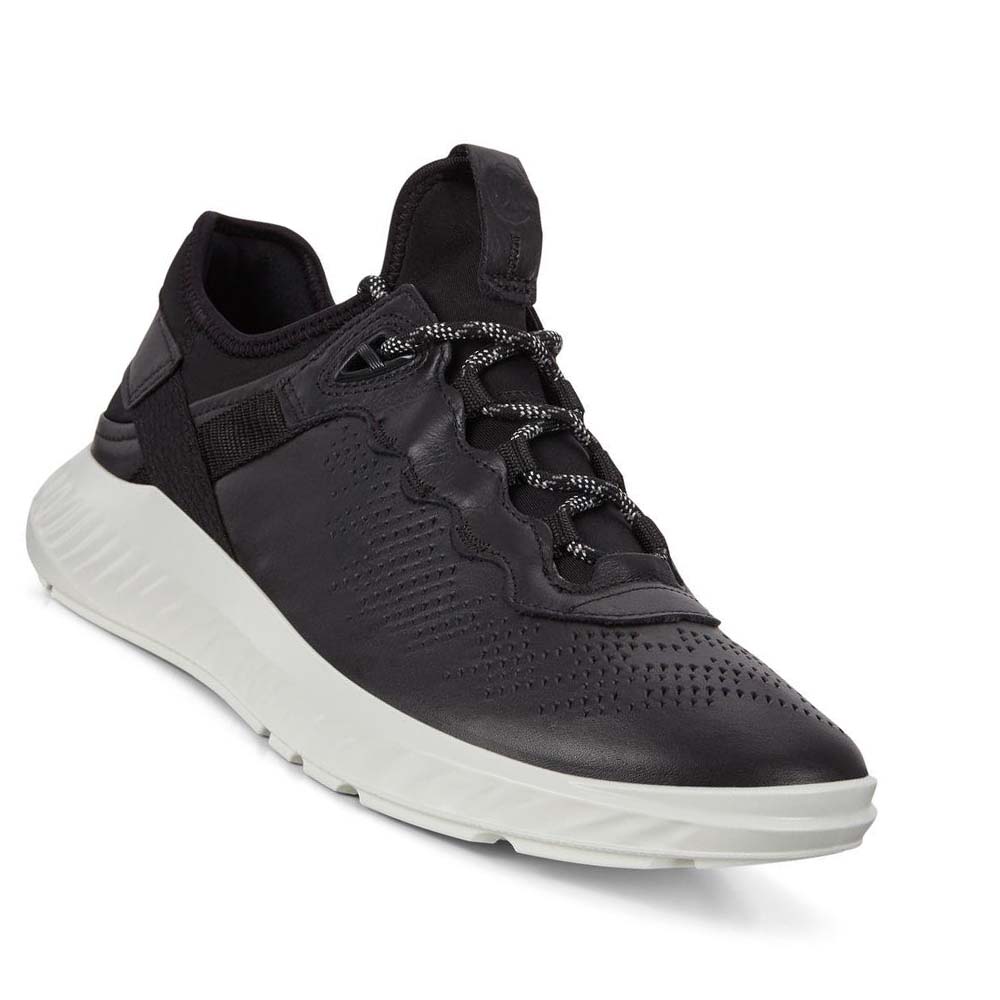 Ecco St.1 Lite Sneakers Herr Svarta | SE 653PJJ